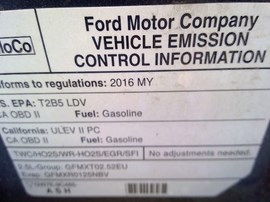 2016 FORD FUSION, GRAY, S, 2.5L, AT, F25052